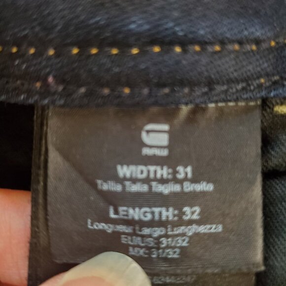 G-STAR RAW SZ 31x32 (US Size 12) Lynn Mid Skinny Distressed Blue Jeans - Picture 13 of 16